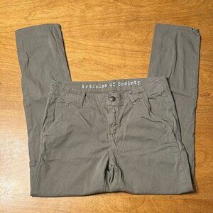 Articles of Society Women's Olive Straight Leg Jeans